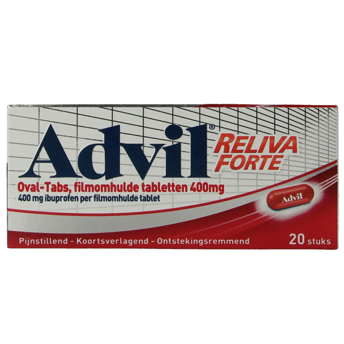 Advil Reliva forte 400mg ovaal blister