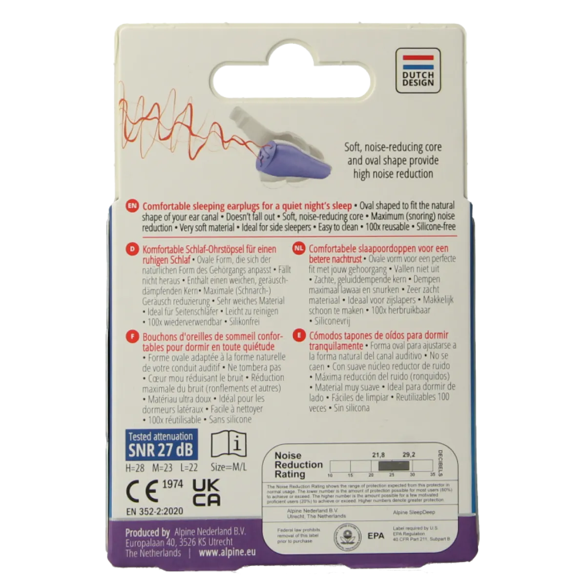 Online Alpine Sleepdeep earplugs