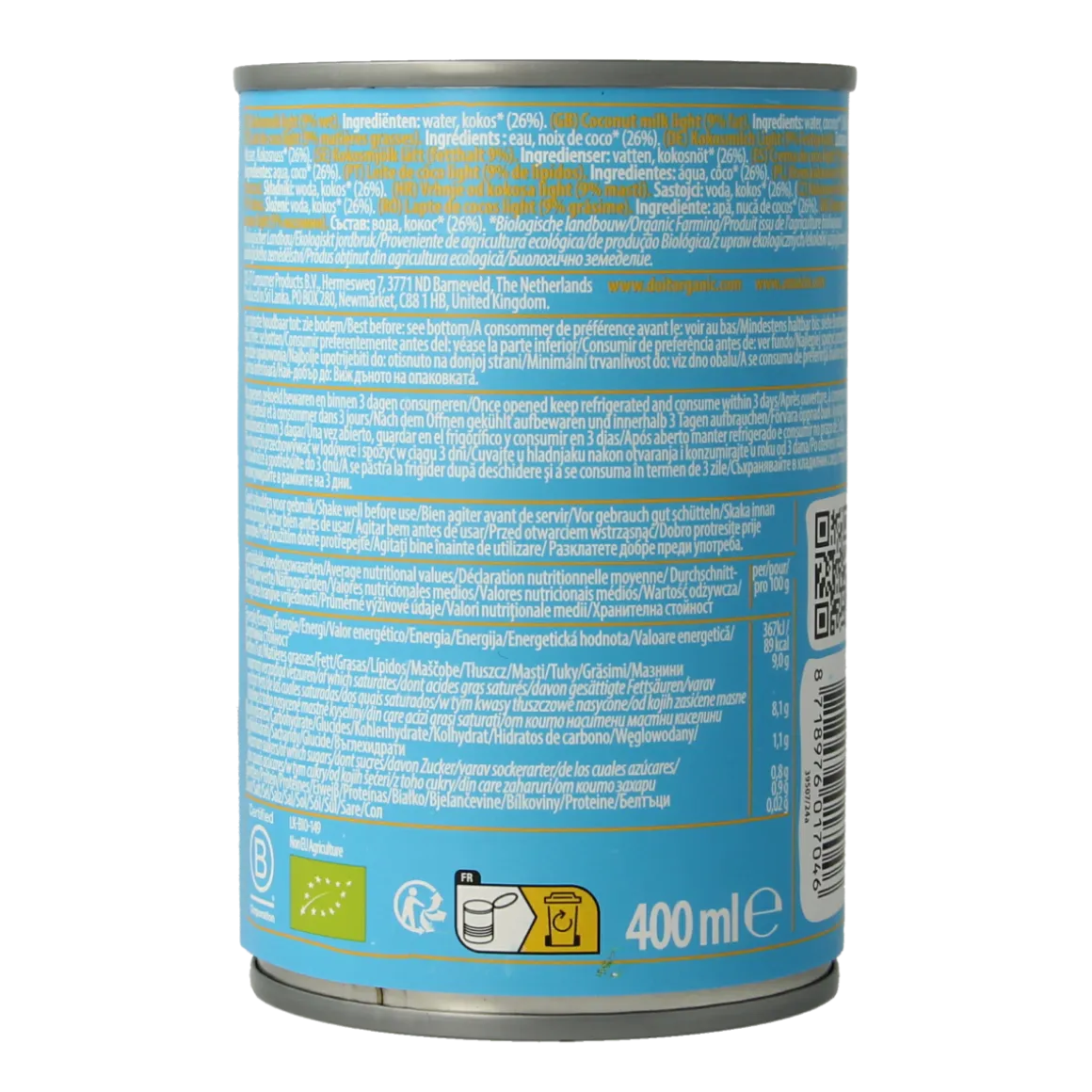 Amaizin Cocosmelk light bio