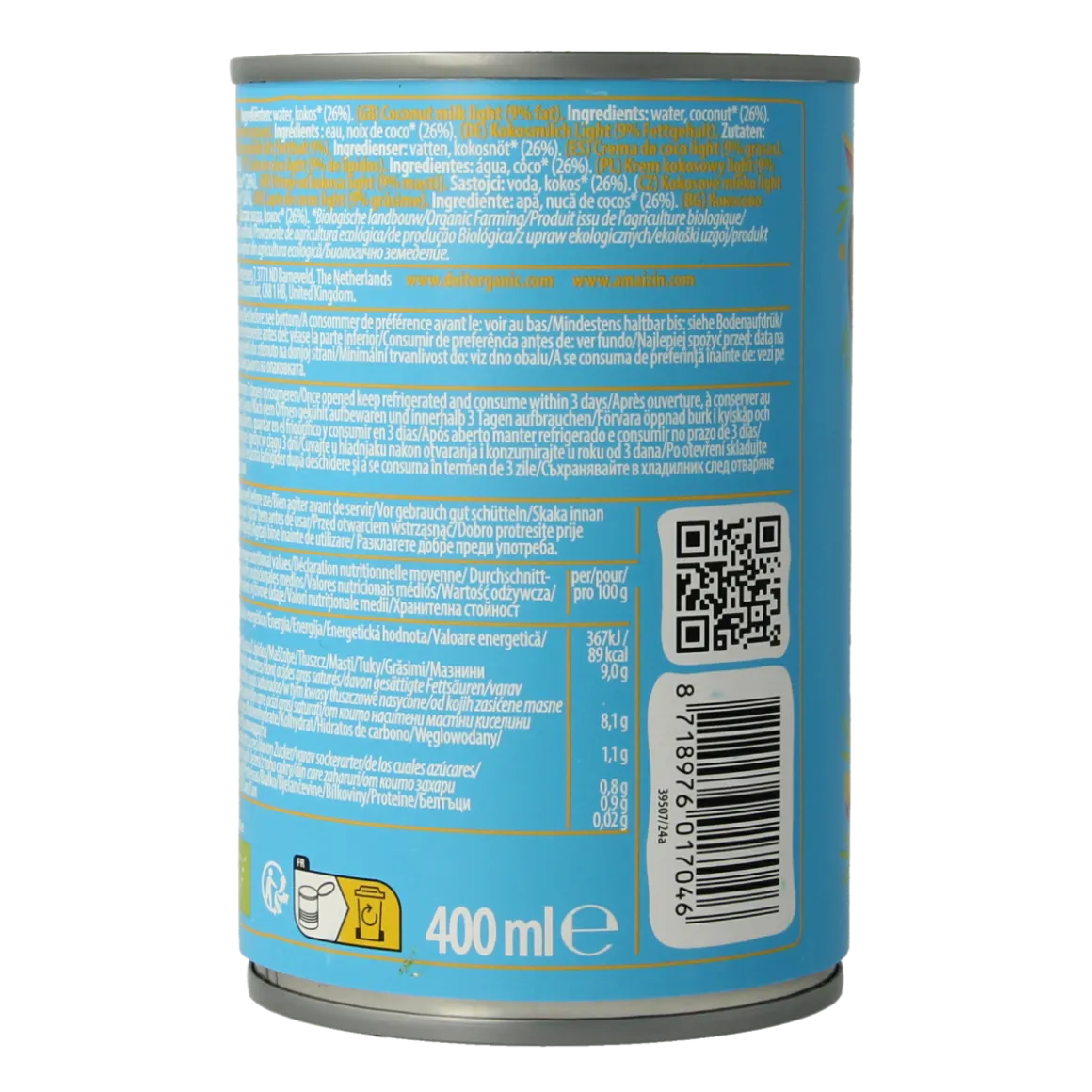 Amaizin Cocosmelk light bio