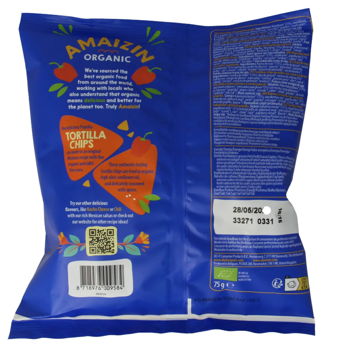 Discount Amaizin Tortilla chips paprika bio