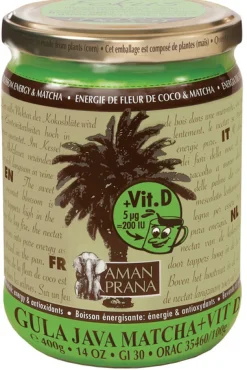 Amanprana Gula java matcha + vitamine D bio