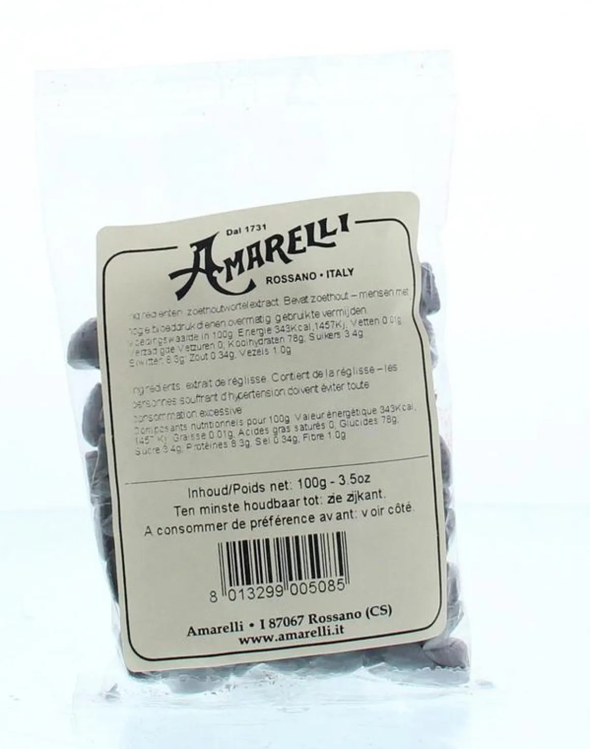 Amarelli Laurierdrop zakje brokjes