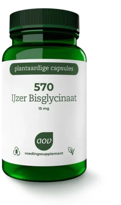 Hot AOV 570 IJzer bisglycinaat 15mg