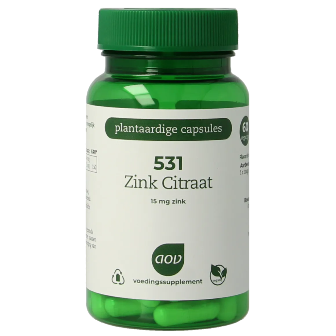 AOV 531 Zink citraat 15mg