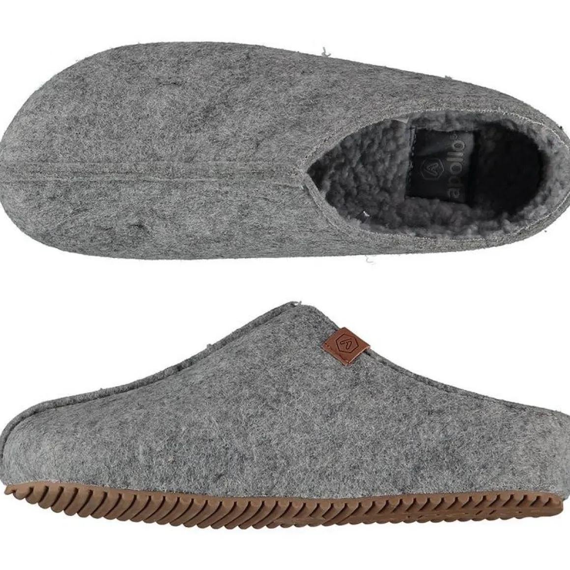 Apollo Zweedse slof grijs maat 37/38 dames