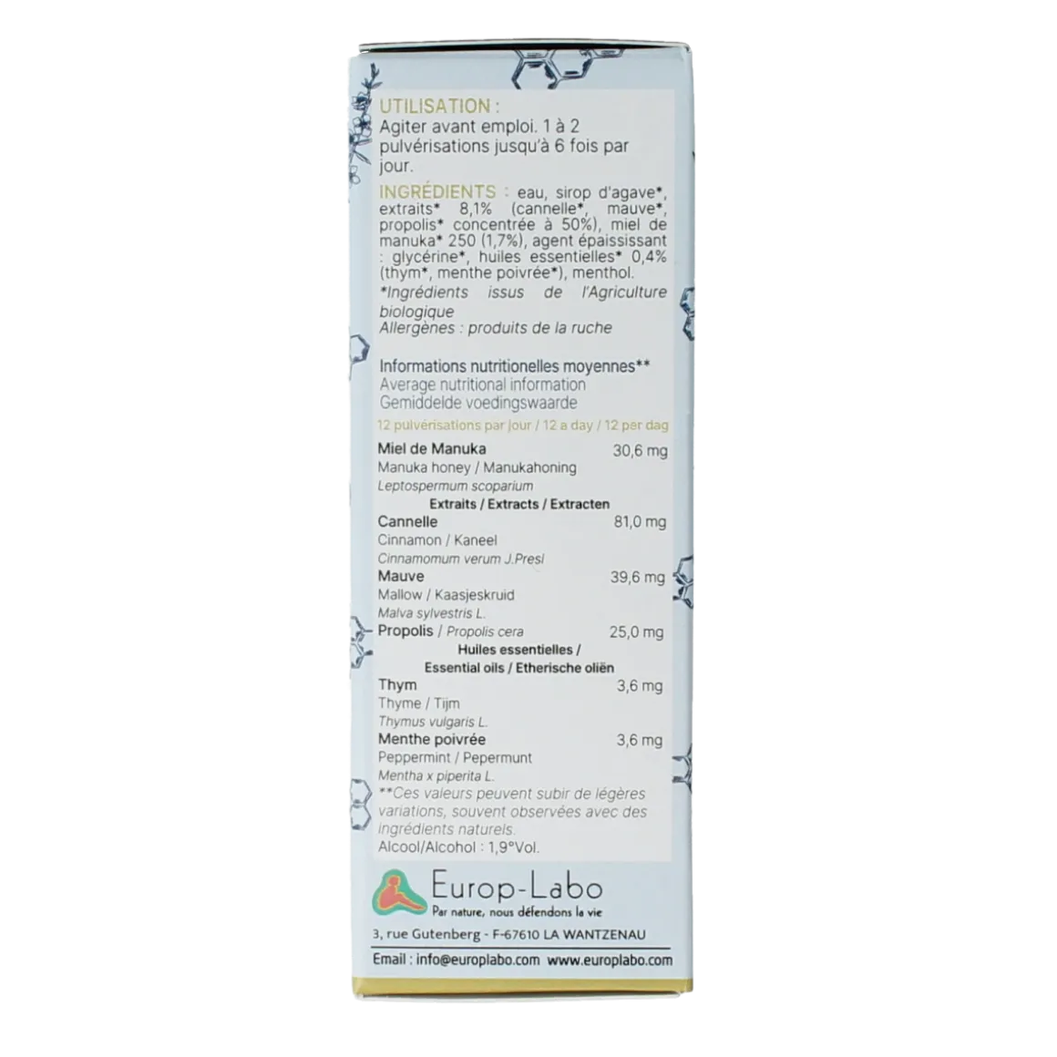 Aprolis Mondspray manuka bio