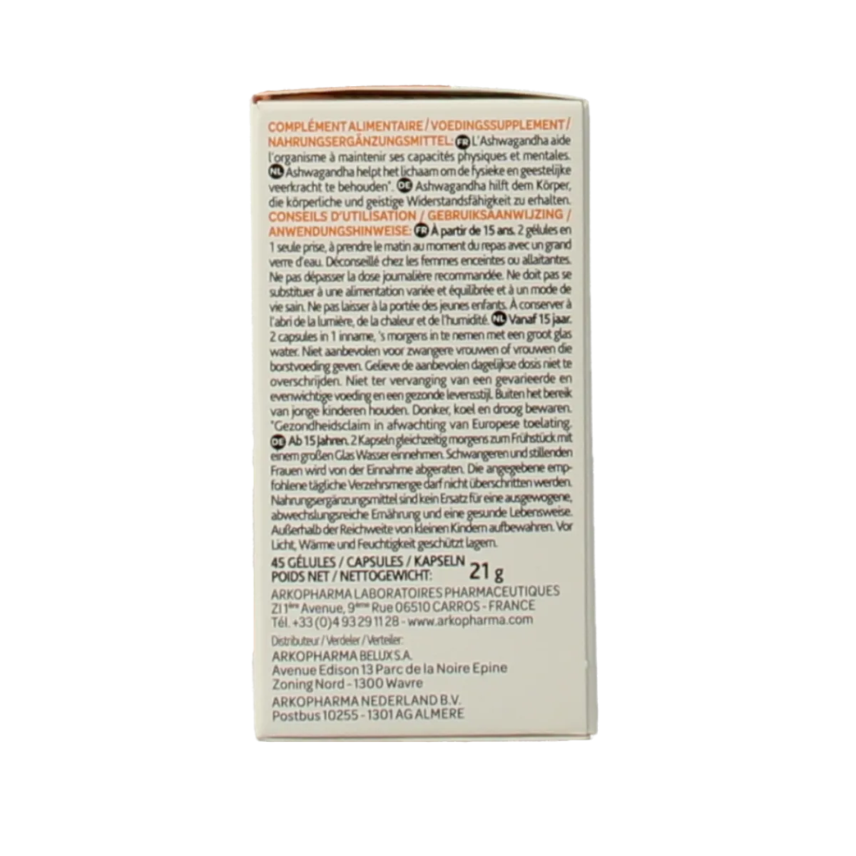 Hot Arkocaps Ashwagandha bio