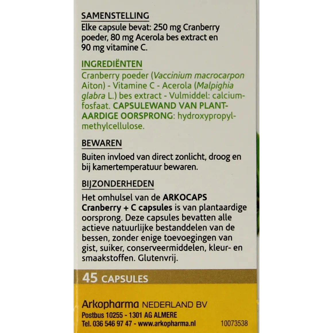Arkocaps Cranberry & Vitamine C