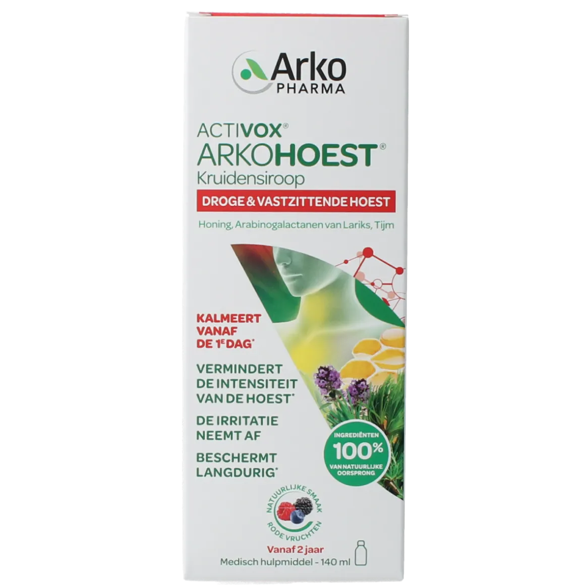 Arkohoest Kruidensiroop gezoet met honing