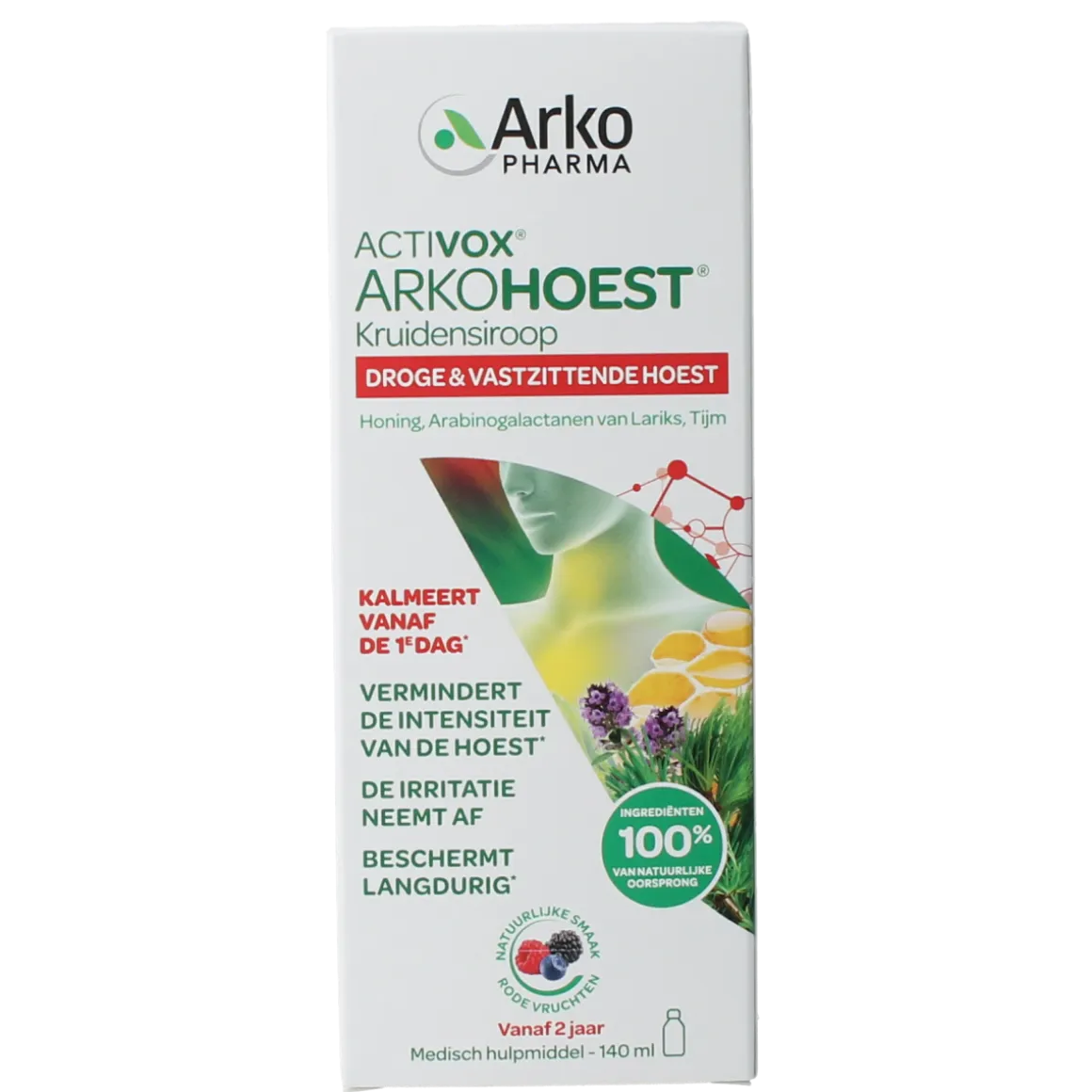 Arkohoest Kruidensiroop gezoet met honing