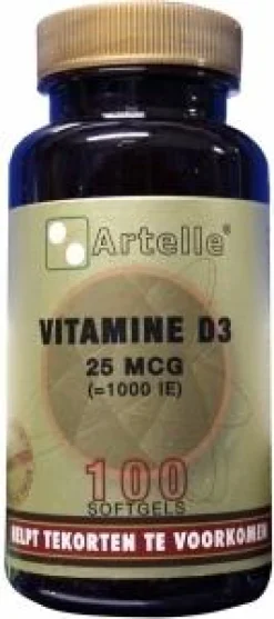 New Artelle Vitamine D3 25mcg