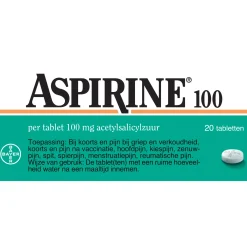 Clearance Aspirine Acetylsalicylzuur 100mg