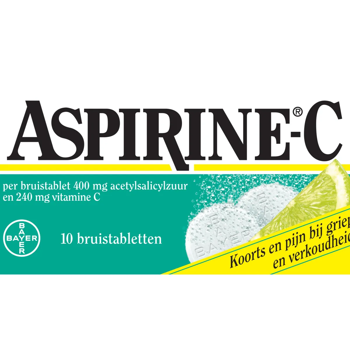 Sale Aspirine Bruistablet 400mg acetylsalicylzuur en 240mg vit C