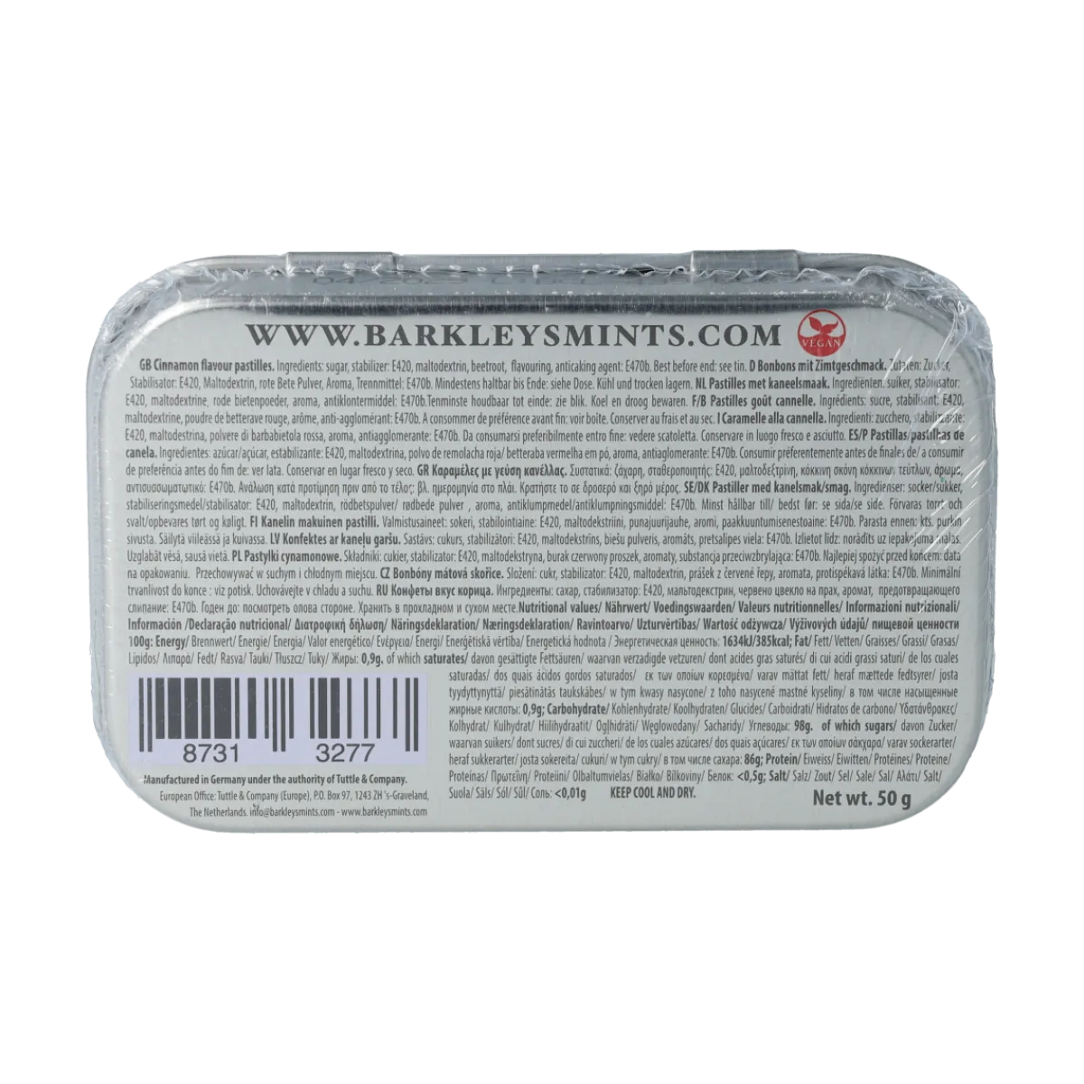 Discount Barkleys Classic mints cinnamon