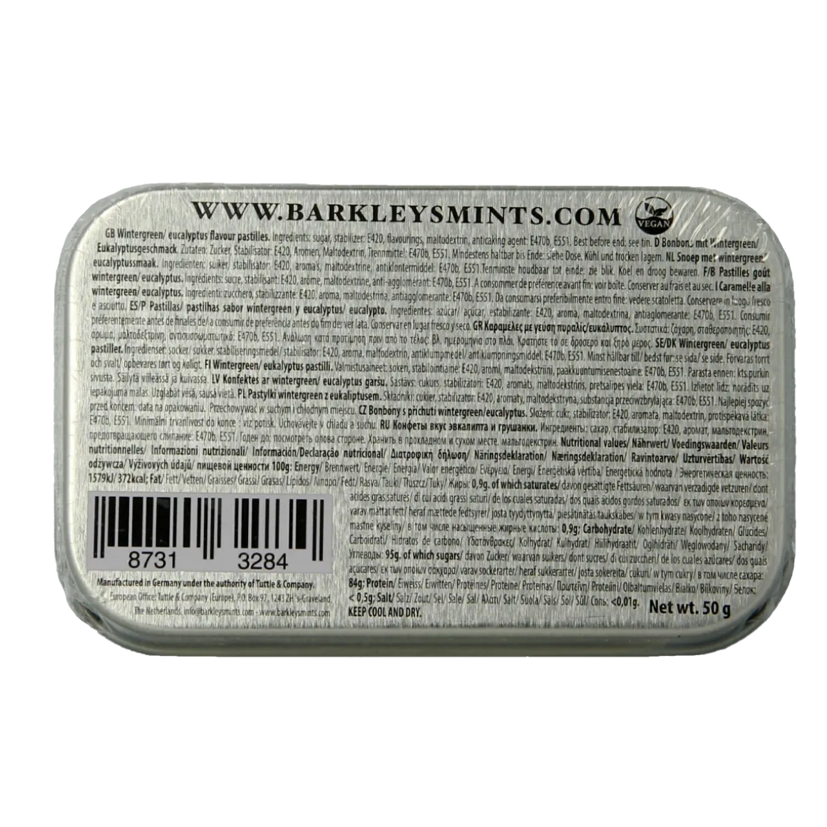Barkleys Classic mints wintergreen