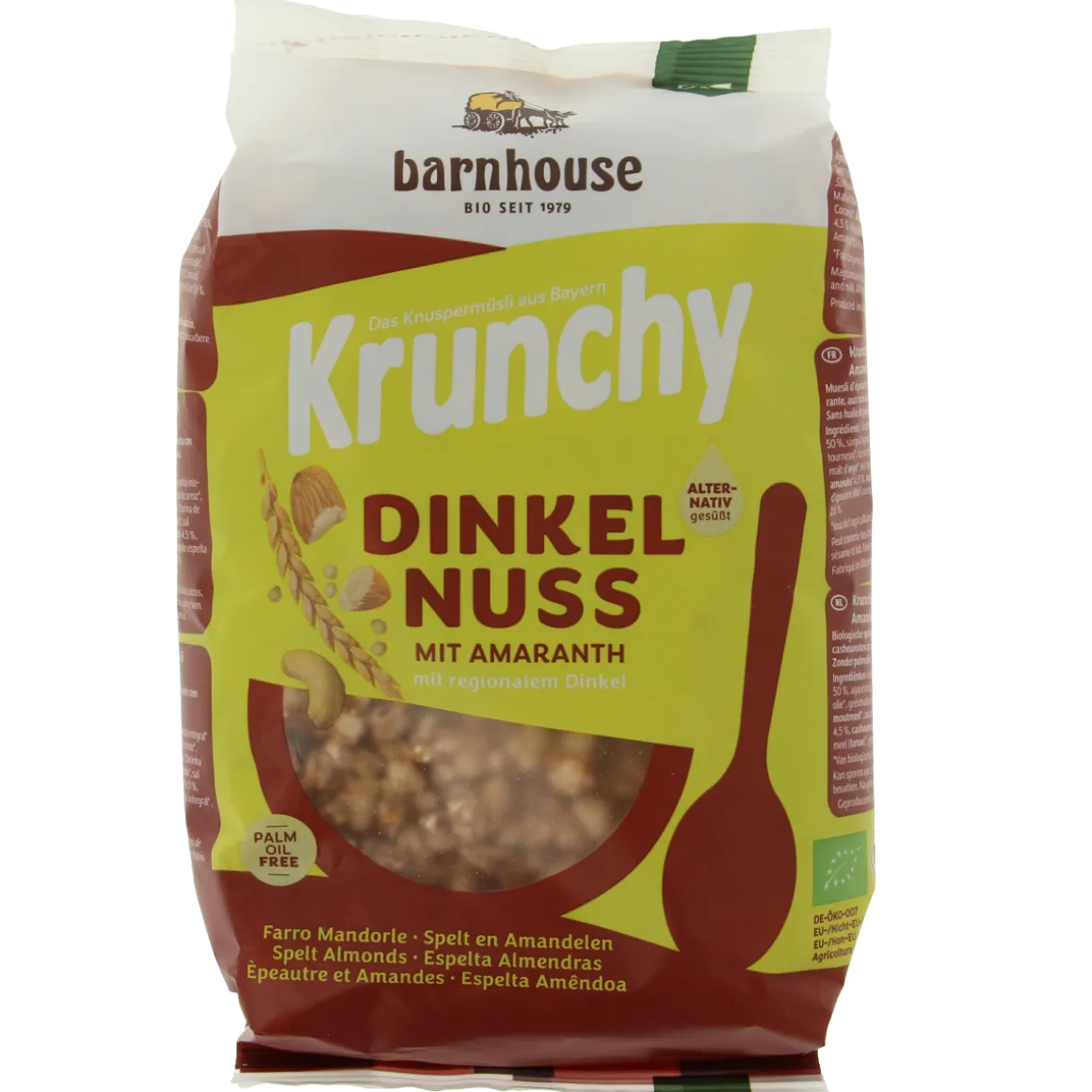 Barnhouse Krunchy amaranth spelt amandel bio