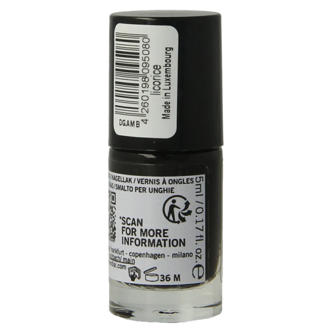 Benecos natural beauty Vegan nail polish licorice 20-free plantbased