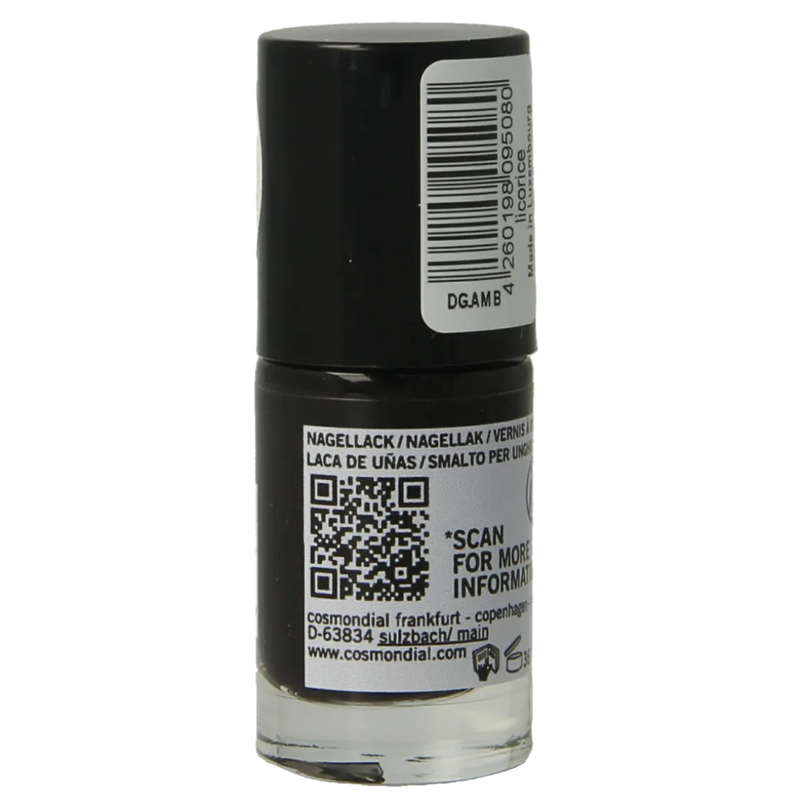 Benecos natural beauty Vegan nail polish licorice 20-free plantbased