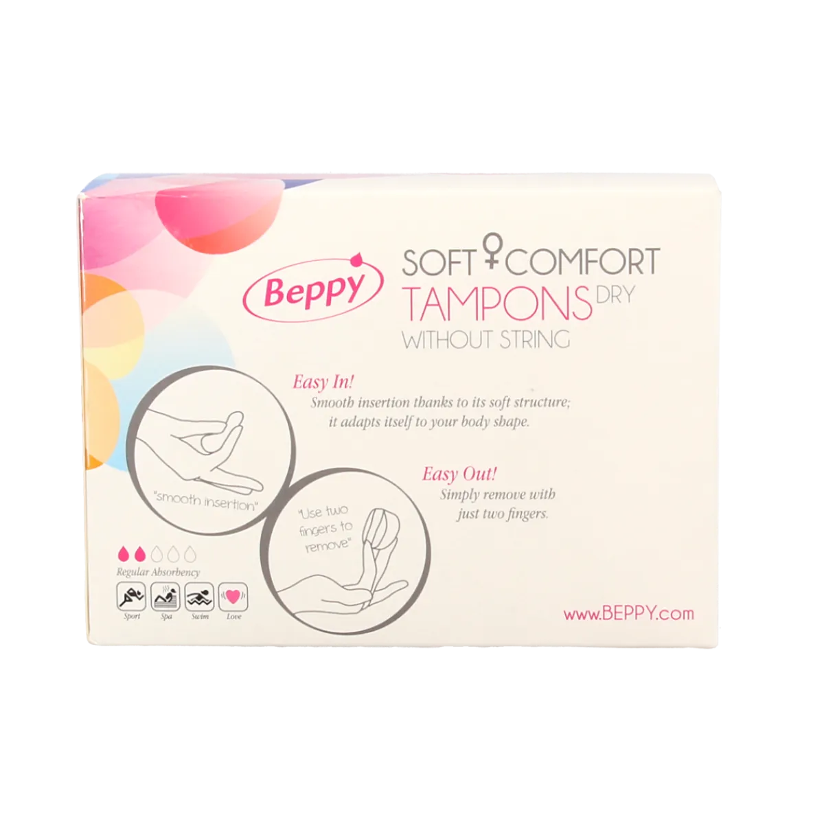 Discount Beppy Soft+ comfort tampons dry