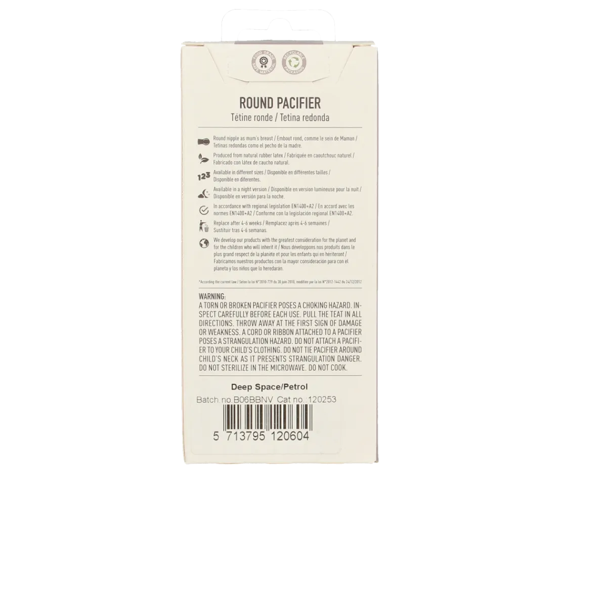 Hot Bibs Fopspeen maat 2 deep space/petrol 2 pack