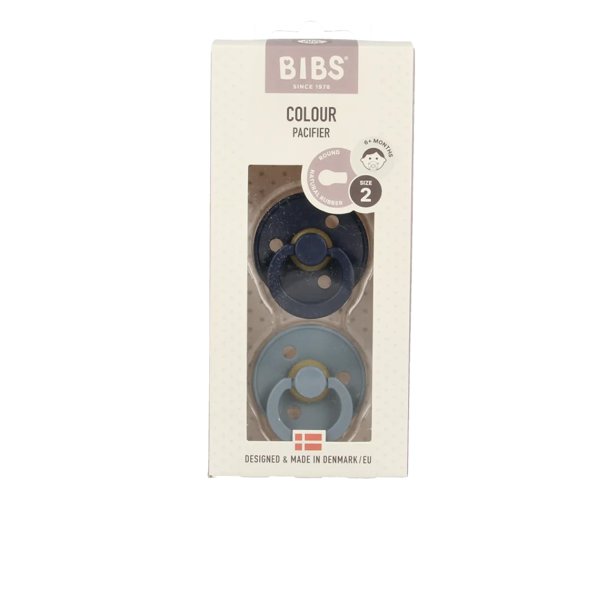 Hot Bibs Fopspeen maat 2 deep space/petrol 2 pack