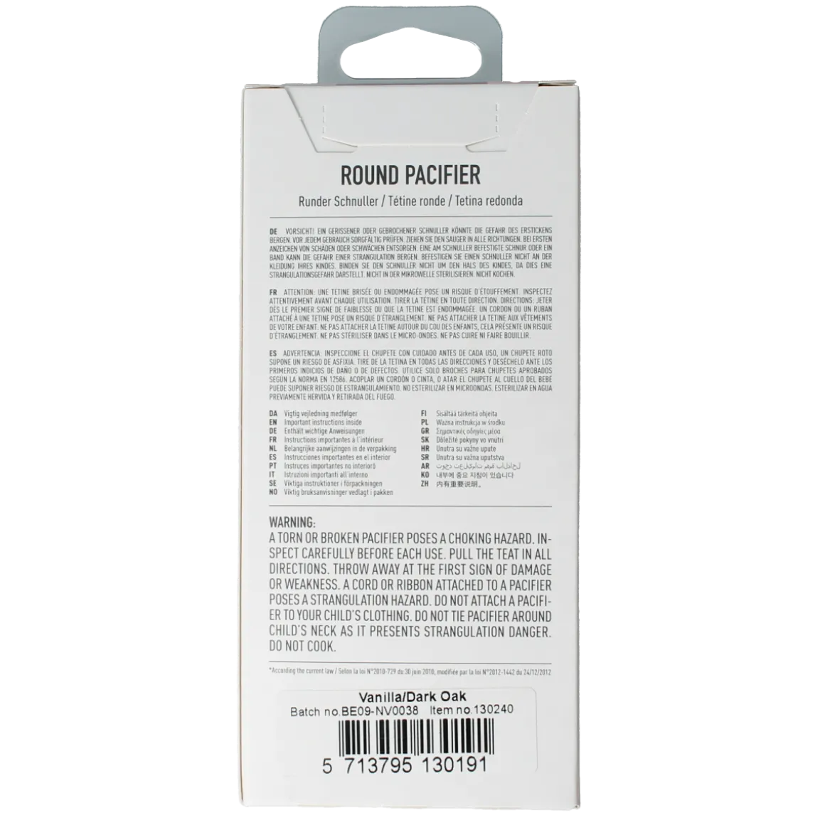 Bibs Fopspeen maat 3 vanilla/dark oak 2 pack
