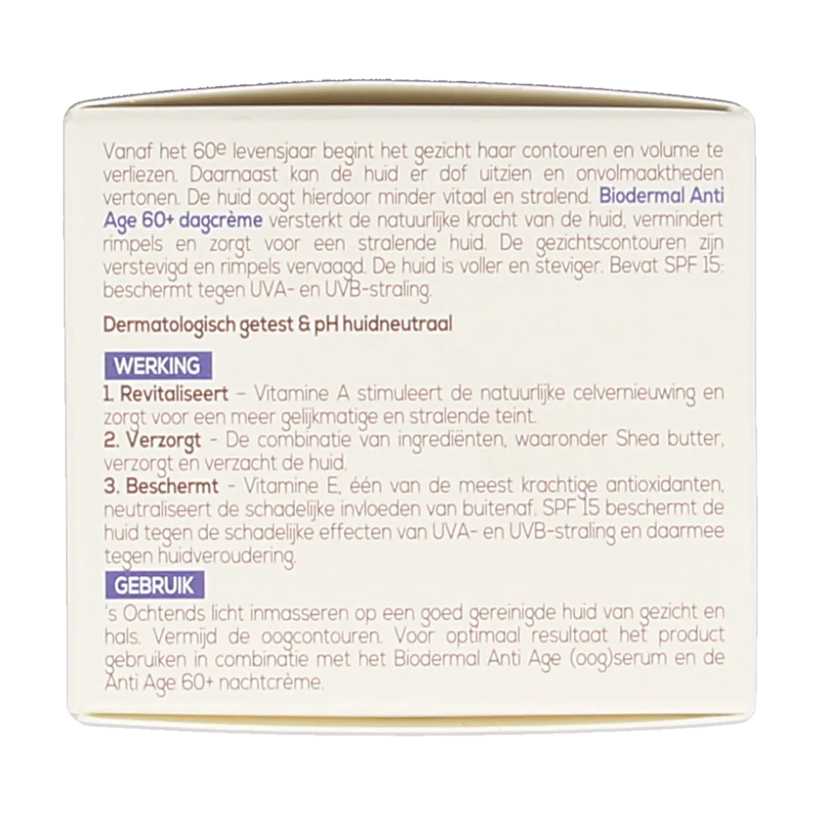 Biodermal Dagcreme anti-age 60+
