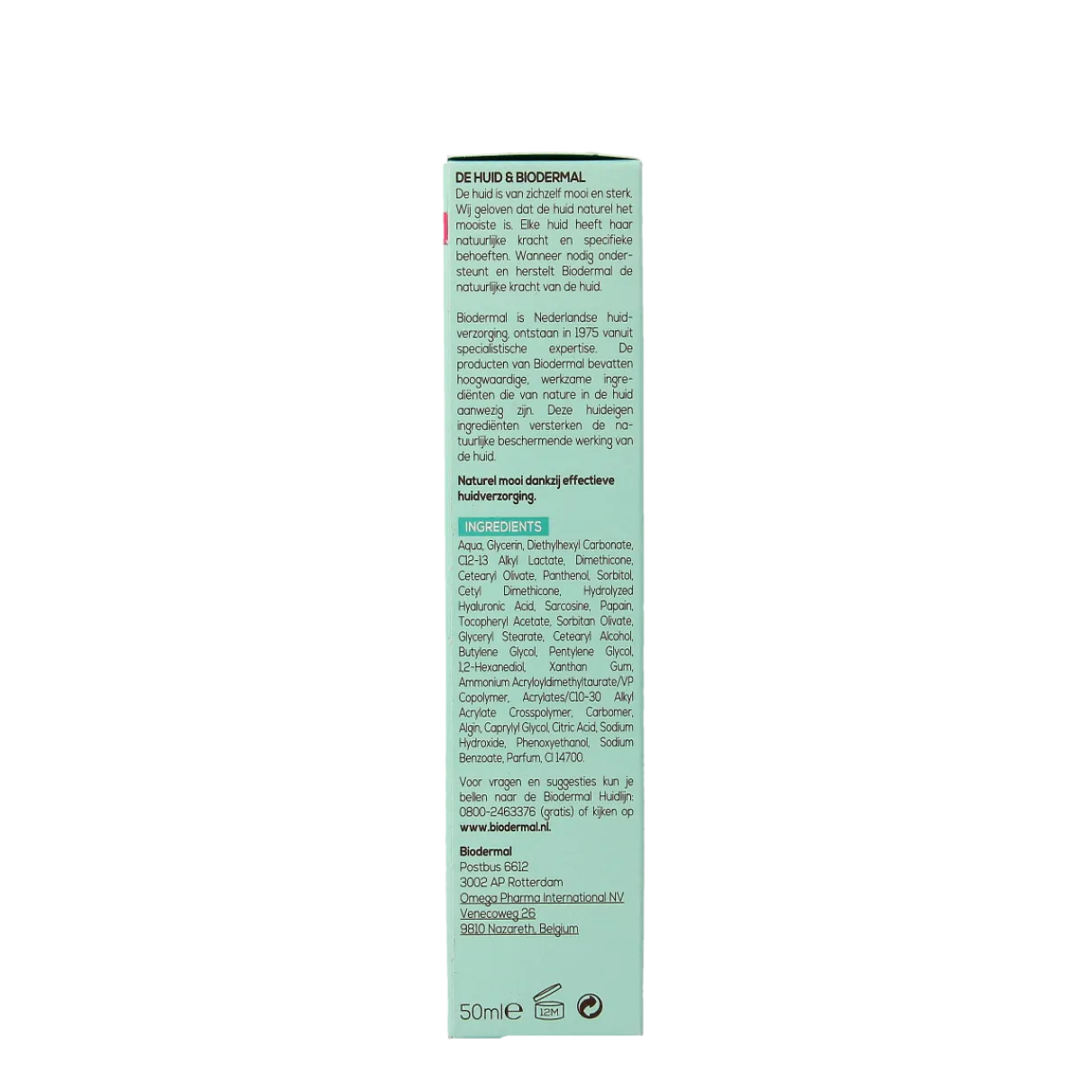 New Biodermal Pure balance refining nachtbalsem