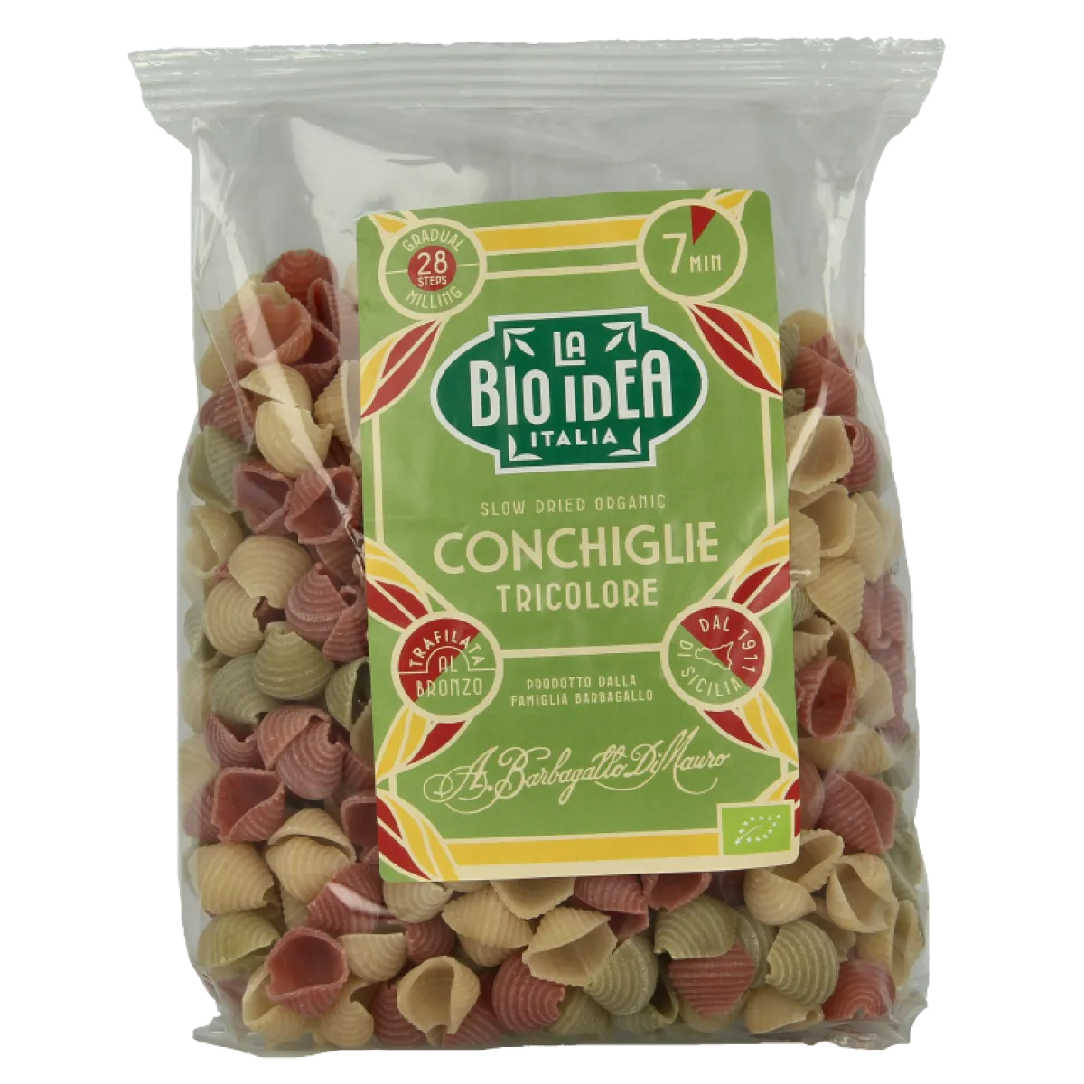 New Bioidea Grote schelp tricolore bio