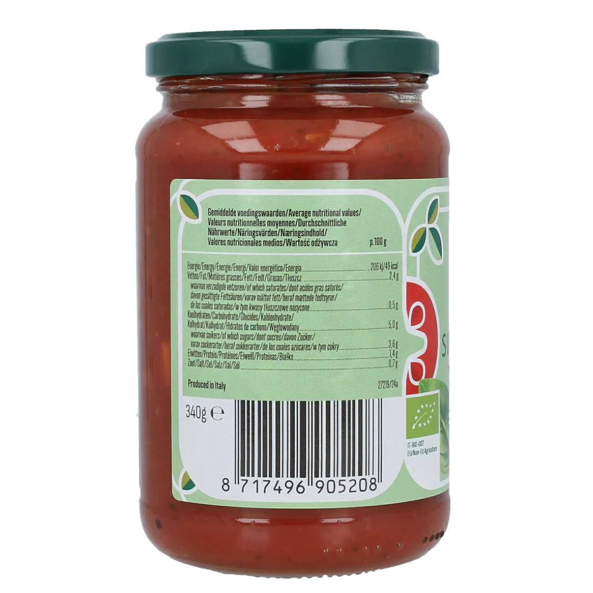 Bioidea Pastasaus basilicum bio