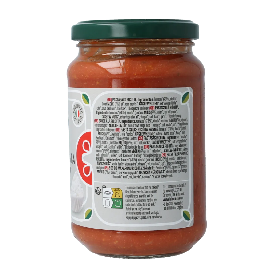 Bioidea Pastasaus ricotta bio