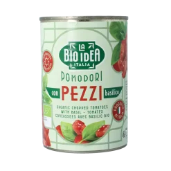 Sale Bioidea Tomatenstukjes basilicum bio