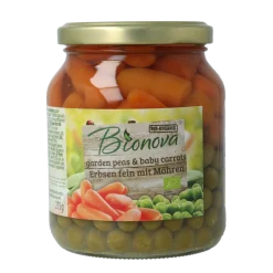 Bionova Doperwten met wortel bio