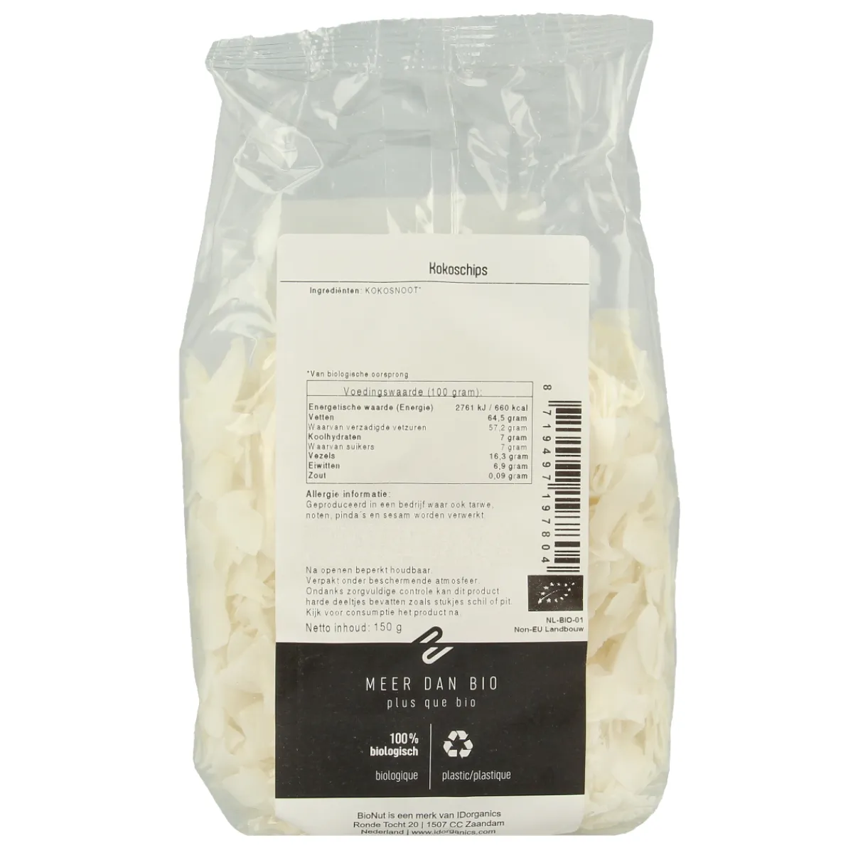 Clearance Bionut Kokoschips raw bio