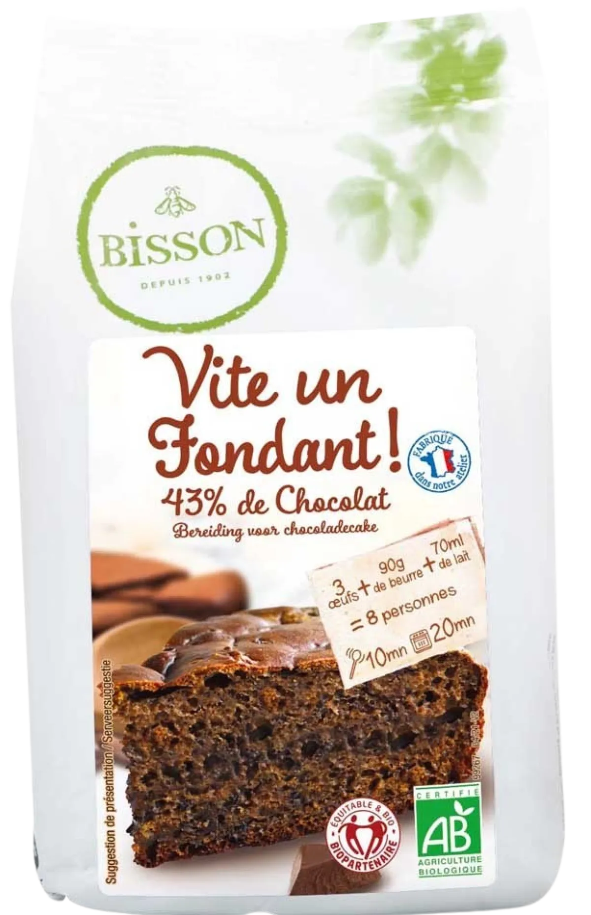 New Bisson Bakmix voor chocoladecake bio