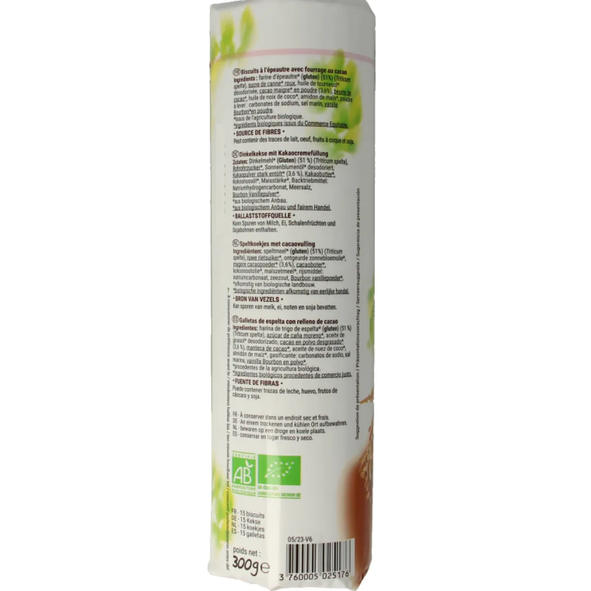Clearance Bisson Choco bisson cacao speltmeel bio