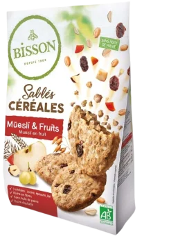 Bisson Zandkoekjes muesli & fruit bio