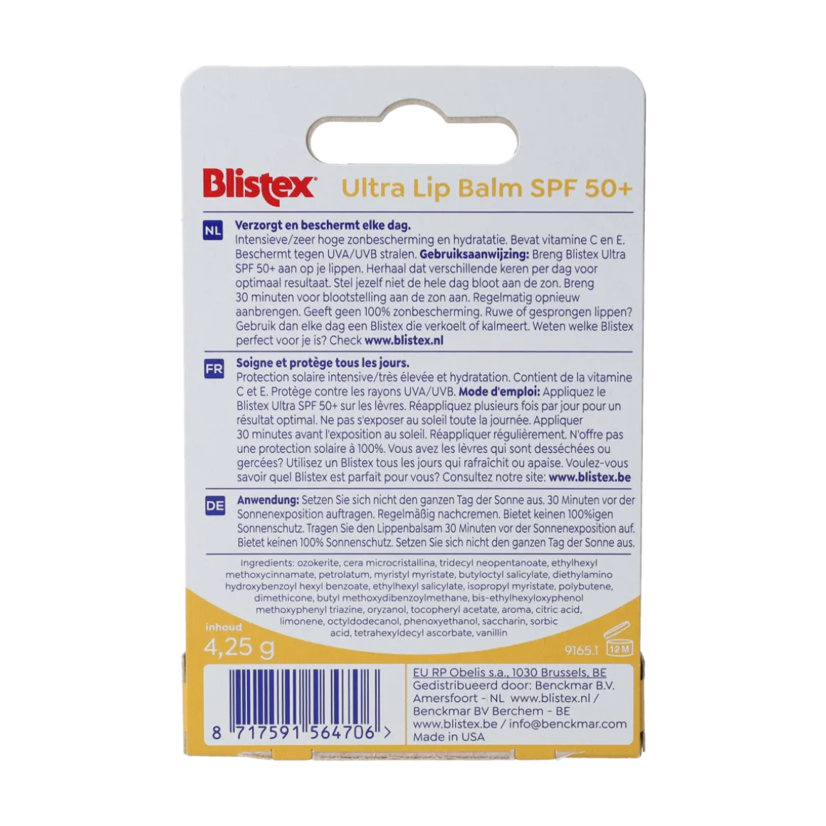 Blistex Ultra lip balm SPF50+