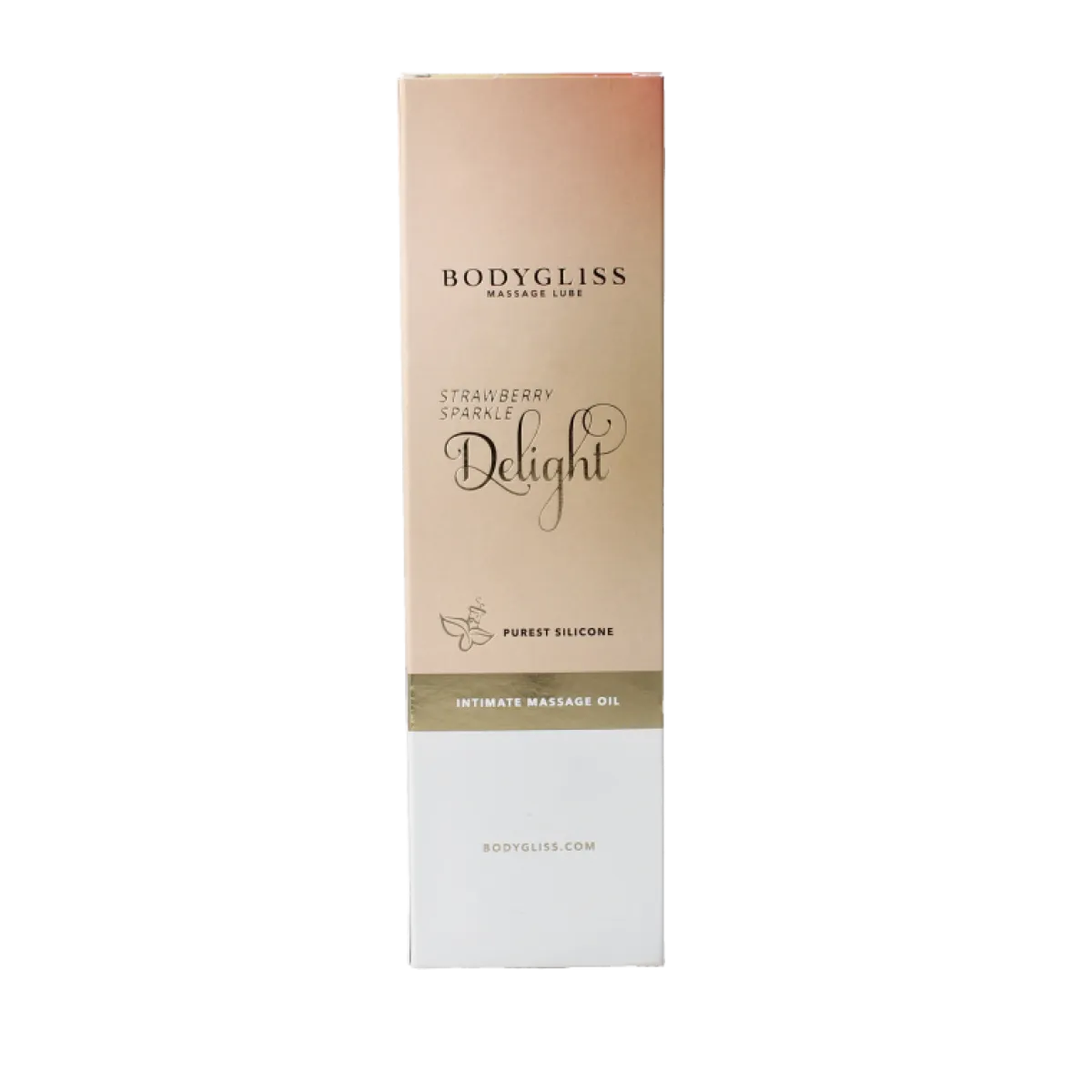 New Bodygliss Silky soft massageolie champagne strawberry