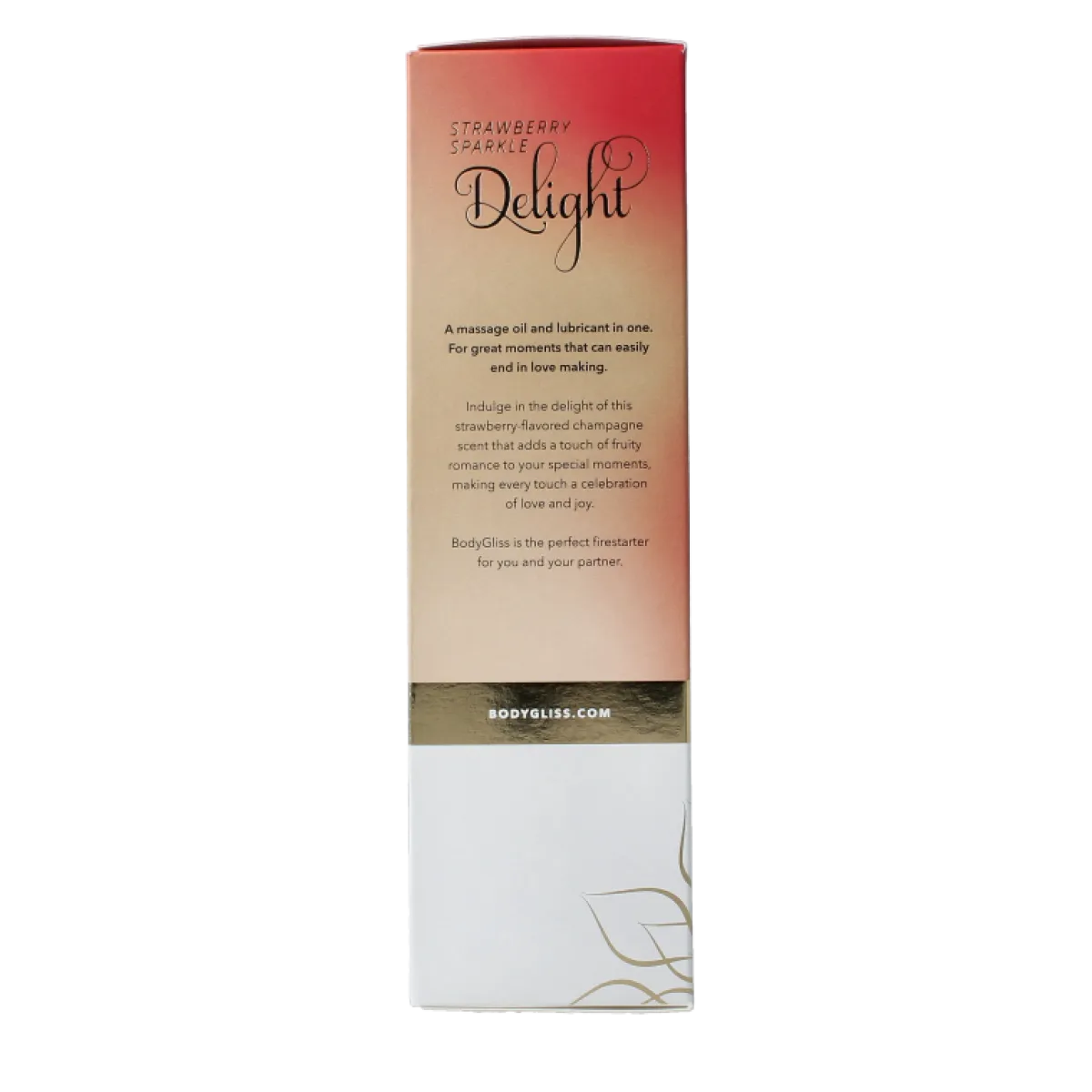 New Bodygliss Silky soft massageolie champagne strawberry