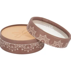 Boho green makeup Compact powder beige clair 02