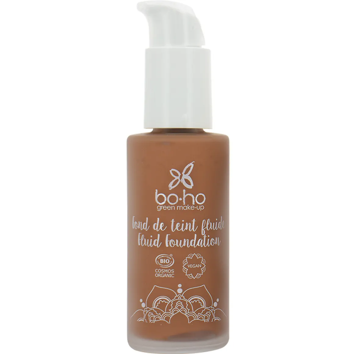 Boho green makeup Liquid foundation 08 brun froid