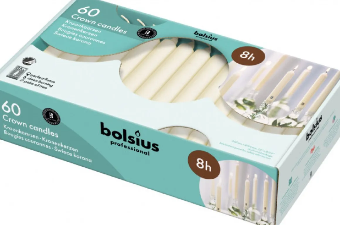 Bolsius Kroonkaars 200/24 ivoor