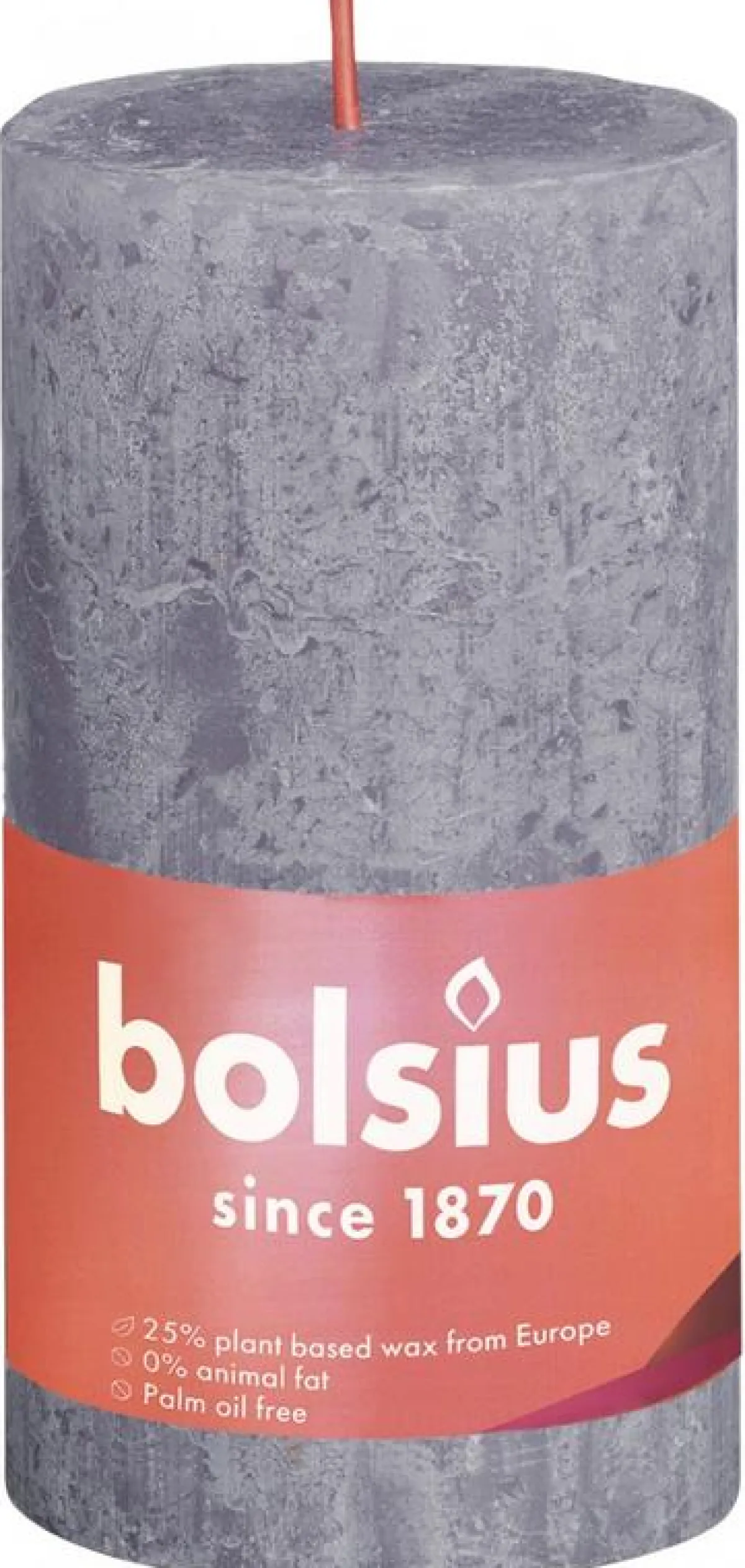 Discount Bolsius Rustiekkaars shine 130/68 frosted lavender