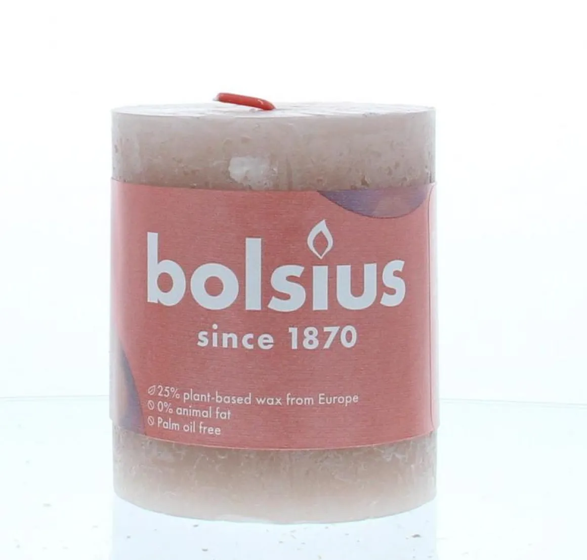Bolsius Rustiekkaars shine 80/68 misty pink
