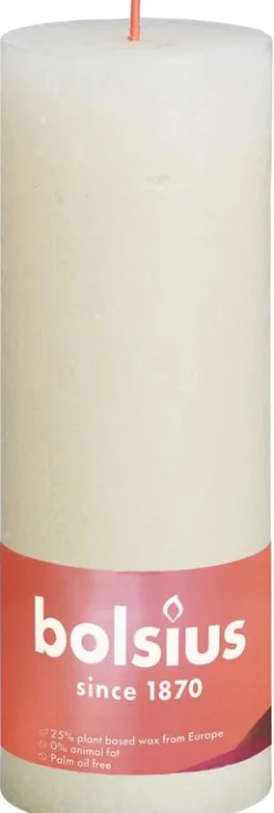 Bolsius Rustiekkaars shine 190/68 soft pearl