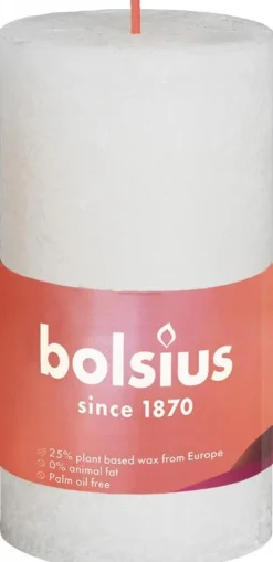 Outlet Bolsius Rustiekkaars shine 100/50 soft pearl