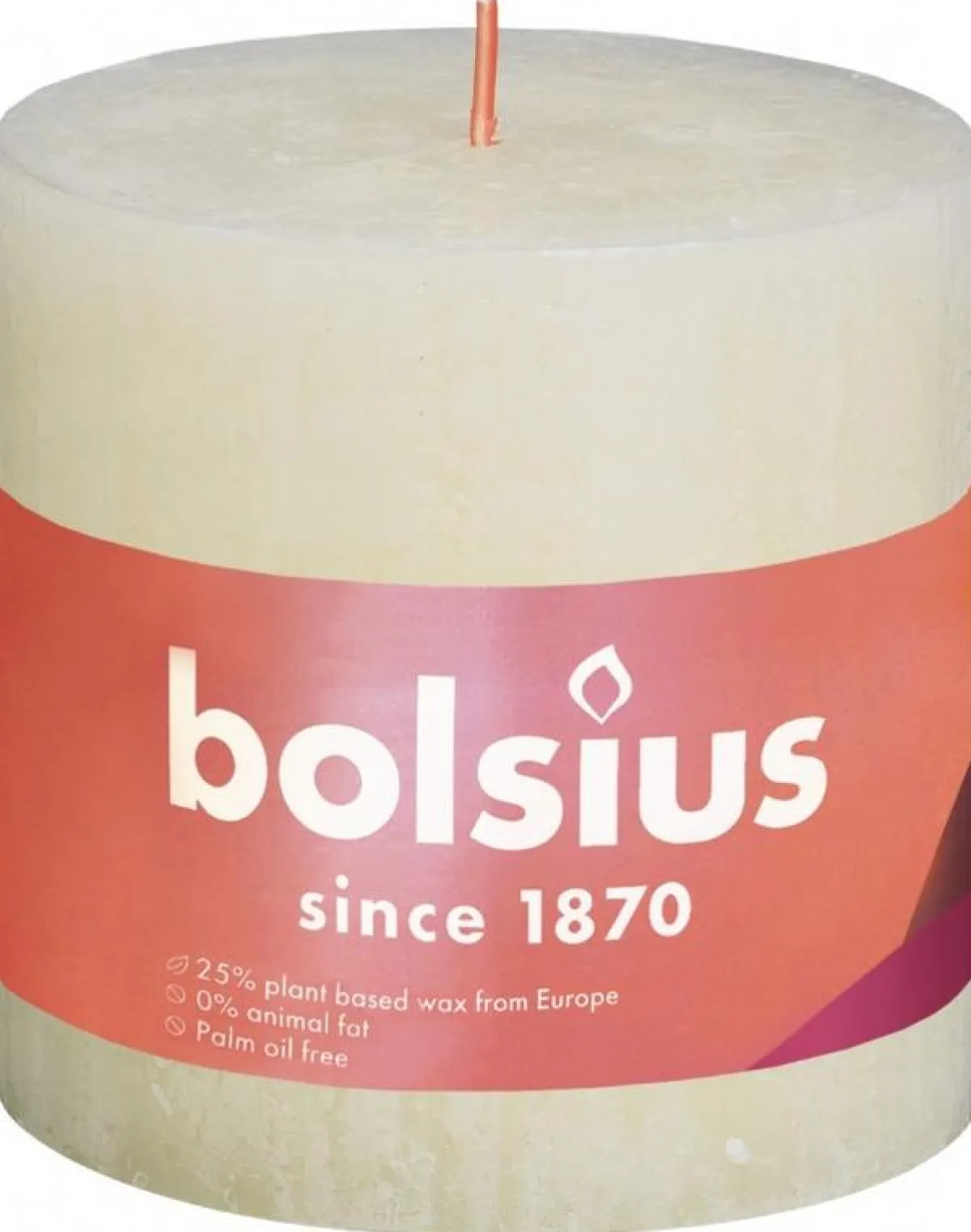 Hot Bolsius Rustiekkaars shine 100/100 soft pearl