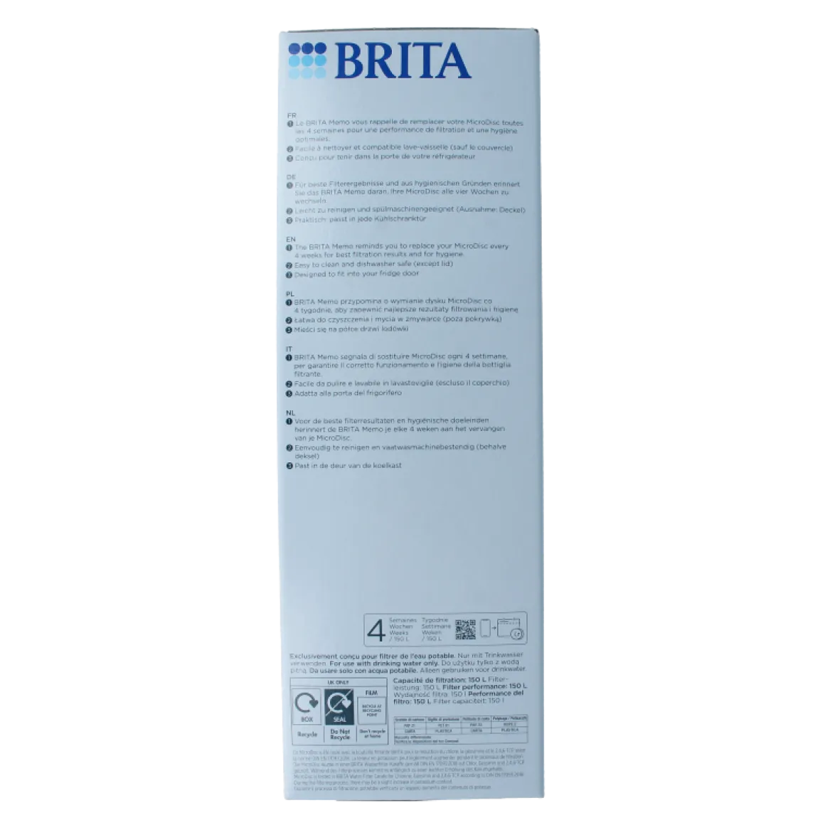Brita Waterfilterkaraf white/graphite